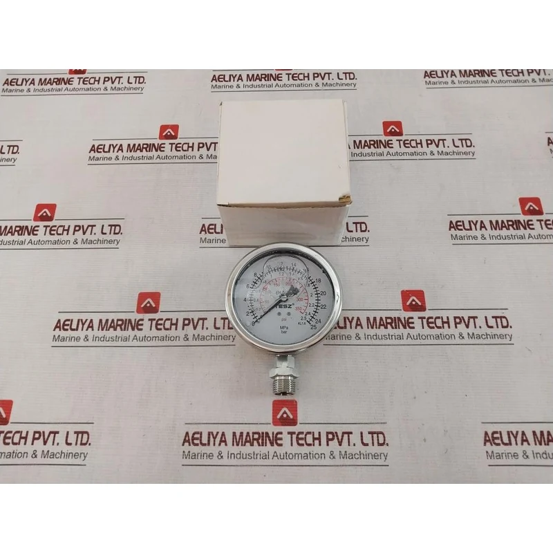 Tesz En 837.1 Pressure Gauge 0-350 Psi 0-25 Bar